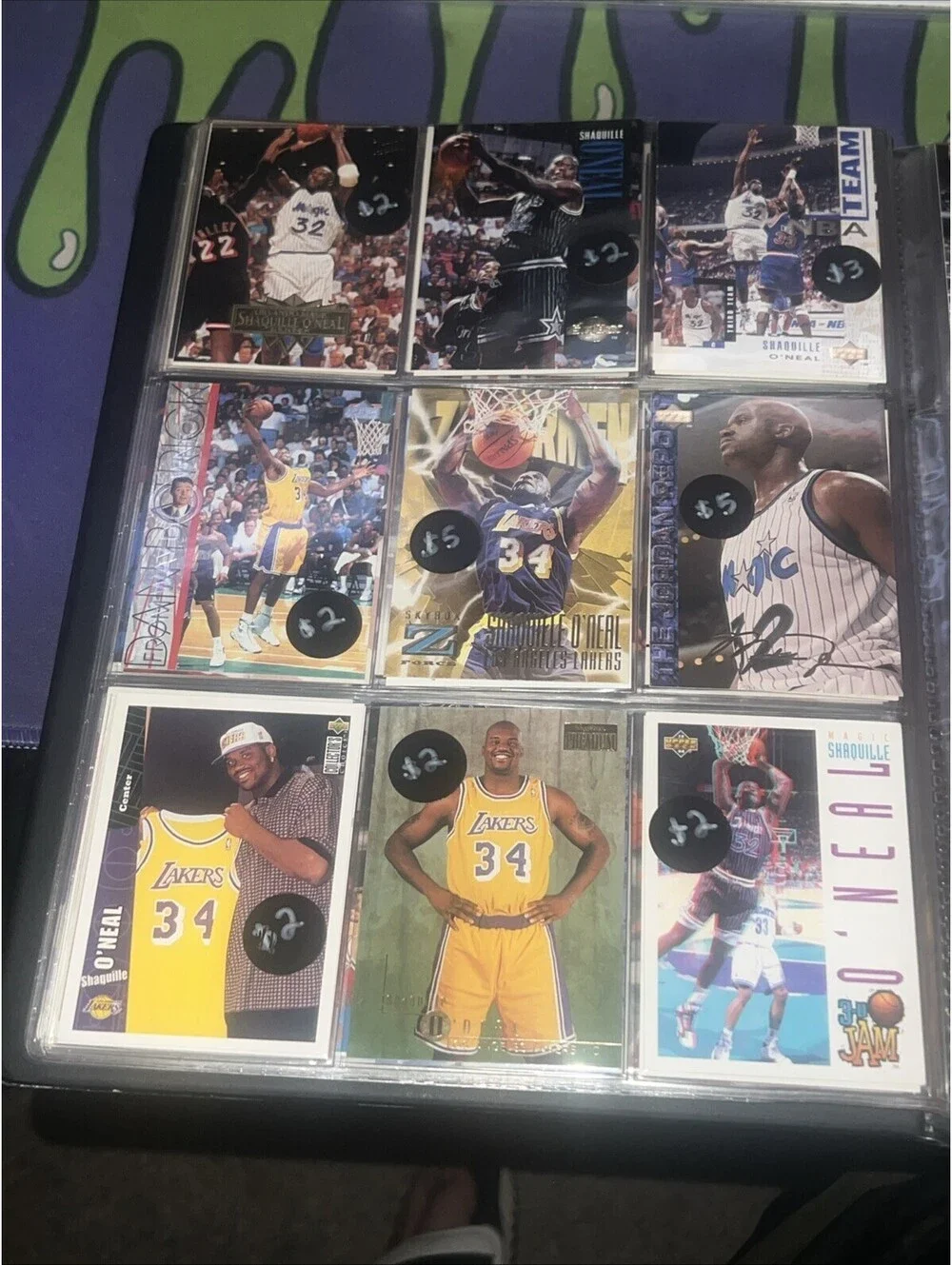 Huge Lot Of Shaquille O'Neal Basketball Cards Rookies Magic Lakers College